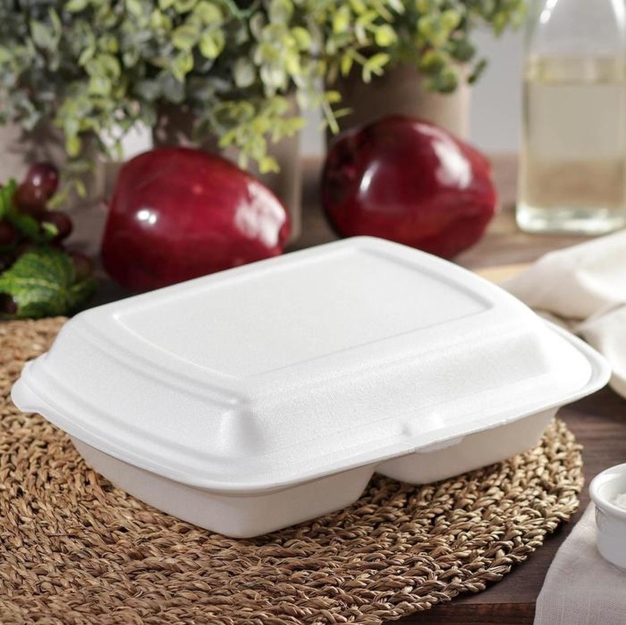 товар Ланч-бокс ВПС LBE-2 "А", 2-секц (белый) 249х207х61мм LBE-2AW